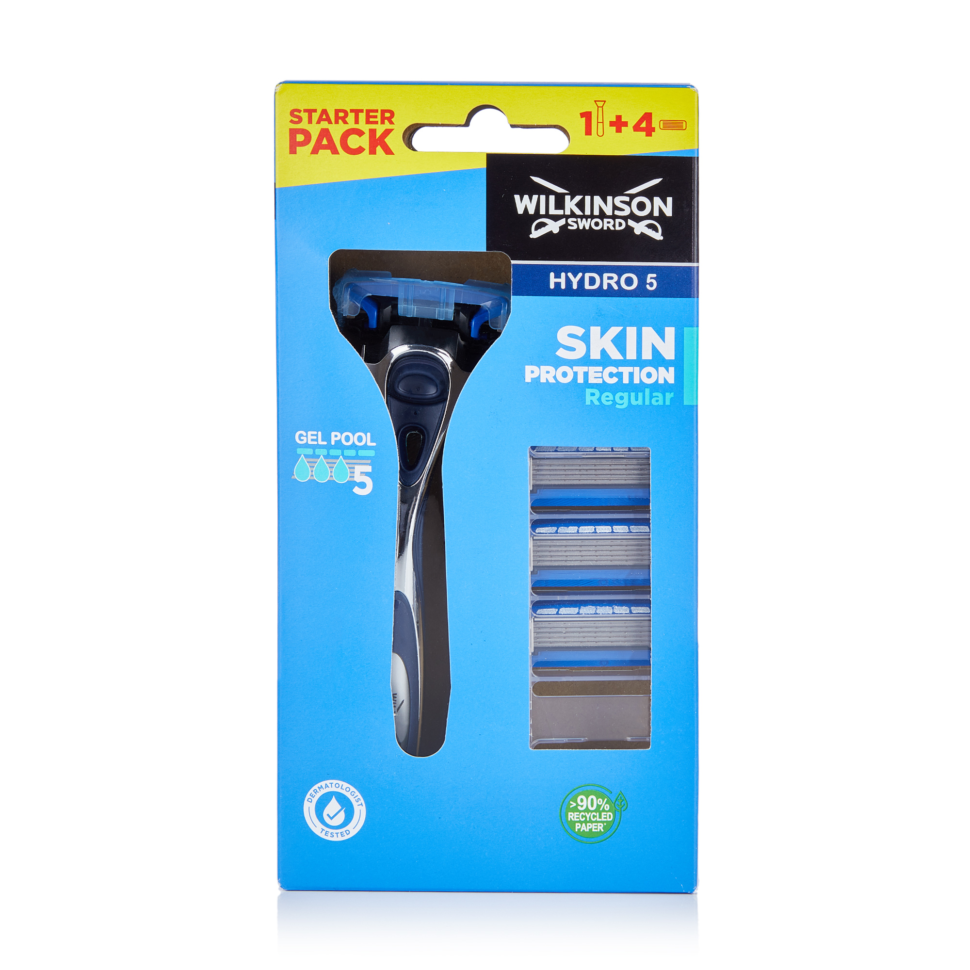 Бритва Wilkinson Sword Hydro 5 Clampack з 4 змінними картриджами, чоловіча