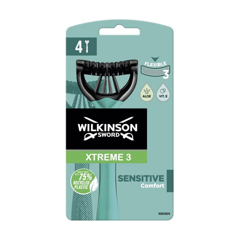 Одноразові бритви чоловічі Wilkinson Sword Xtreme3 Sensitive, 4 шт