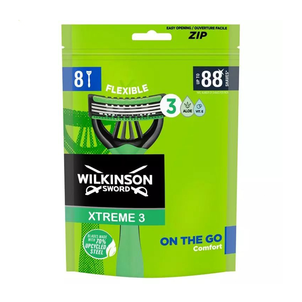 Одноразові бритви Wilkinson Sword Xtreme 3 On The Go Comfort чоловічі, 8 шт